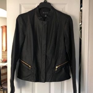 Black Faux Leather Jacket